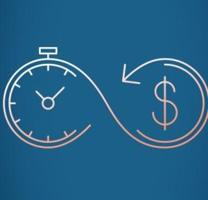 Graphical representation of relation between time and money