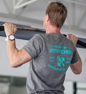 Fit Kitchen owner Jason Zaran in gym